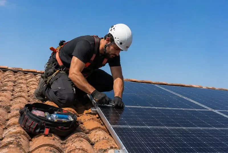 Maintenance et monitoring de panneaux solaires à Routier