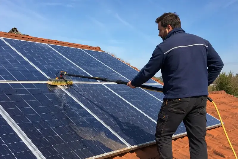 Nettoyage et entretien de panneaux solaires à Routier